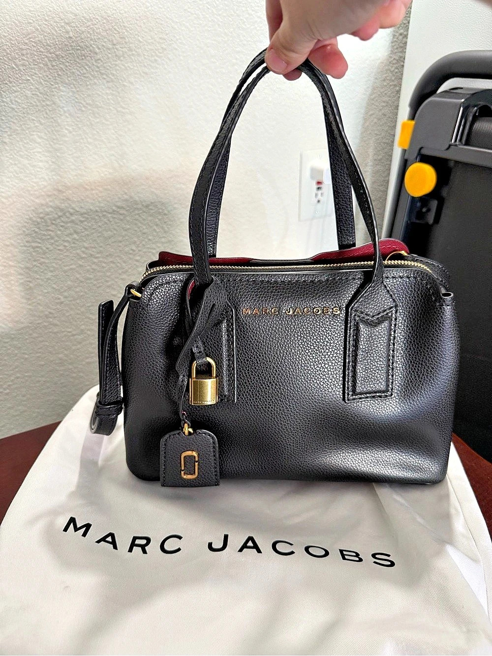 Marc Jacobs Mini Grind Tote Bag Satchel Black NEVER USED!
